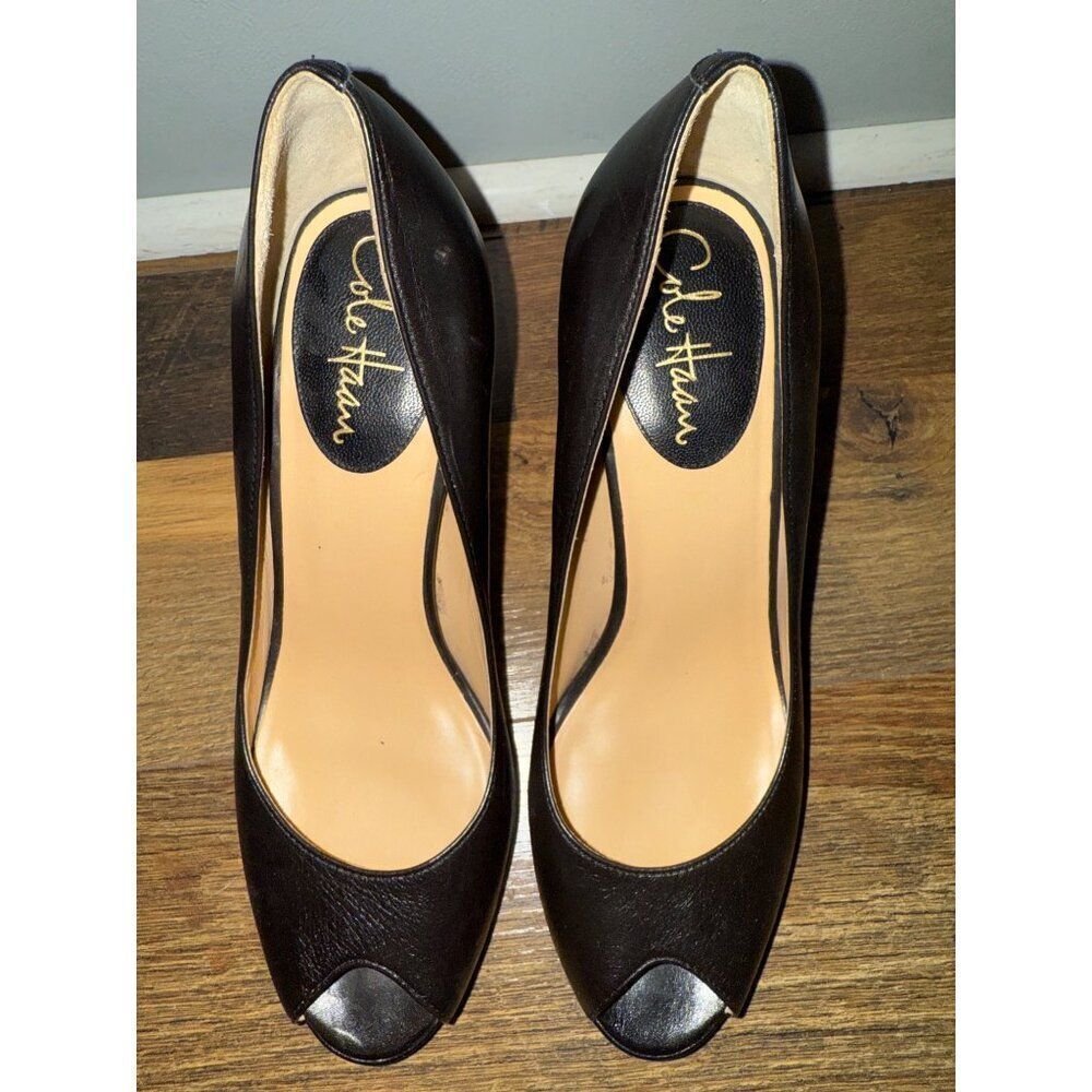 Cole Haan Nike Air Peep Toe Heels Size 8B - Picture 8 of 14